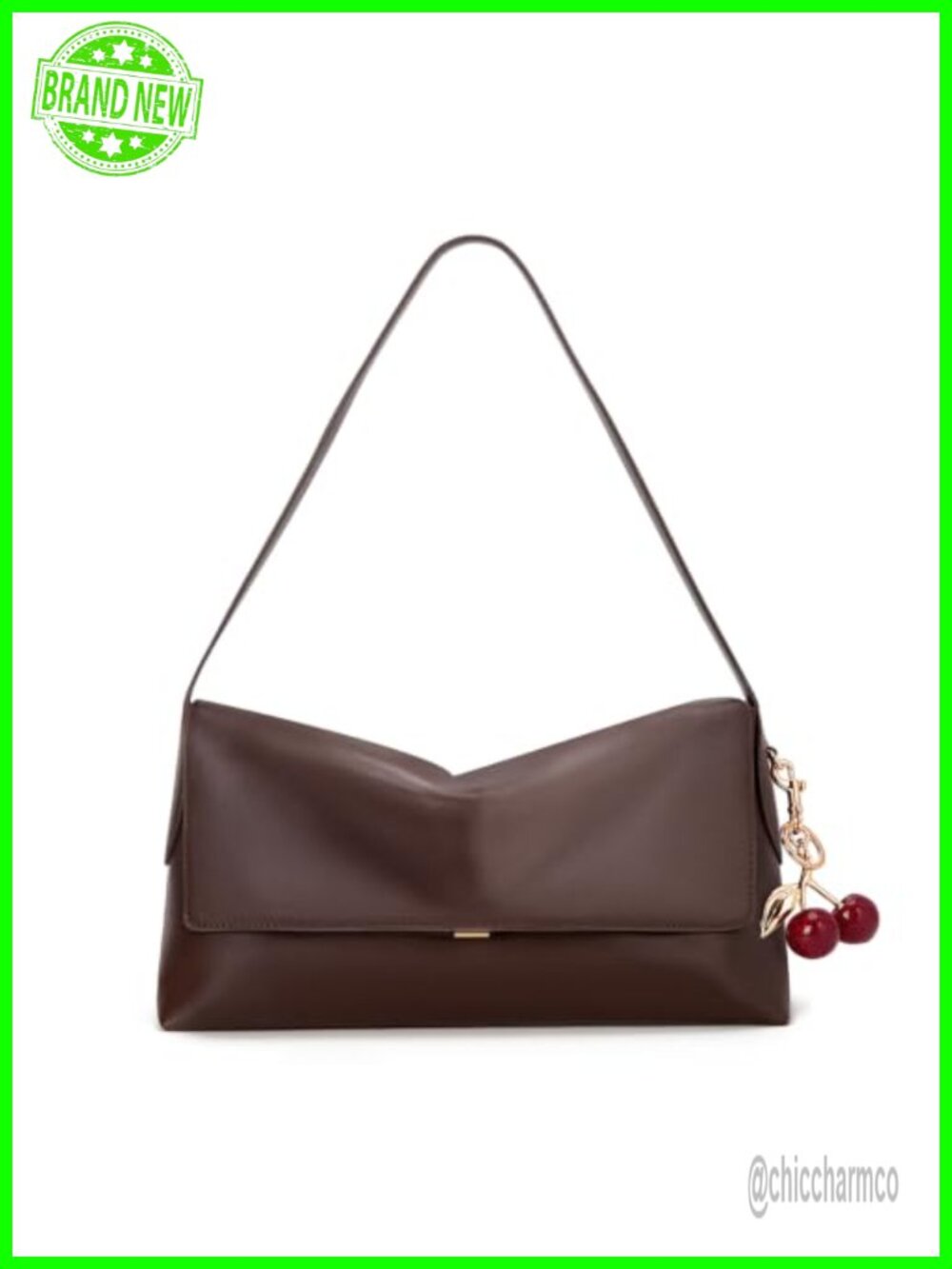 CATSEA Faux Leather Hobo Bag Large Shoulder Bag Cherry Charm